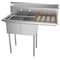 Koolmore 2 Compartment Stainless Steel NSF Commercial Kitchen Prep & Utility Sink with Drainboard SB121610-16R3 - alternate 1